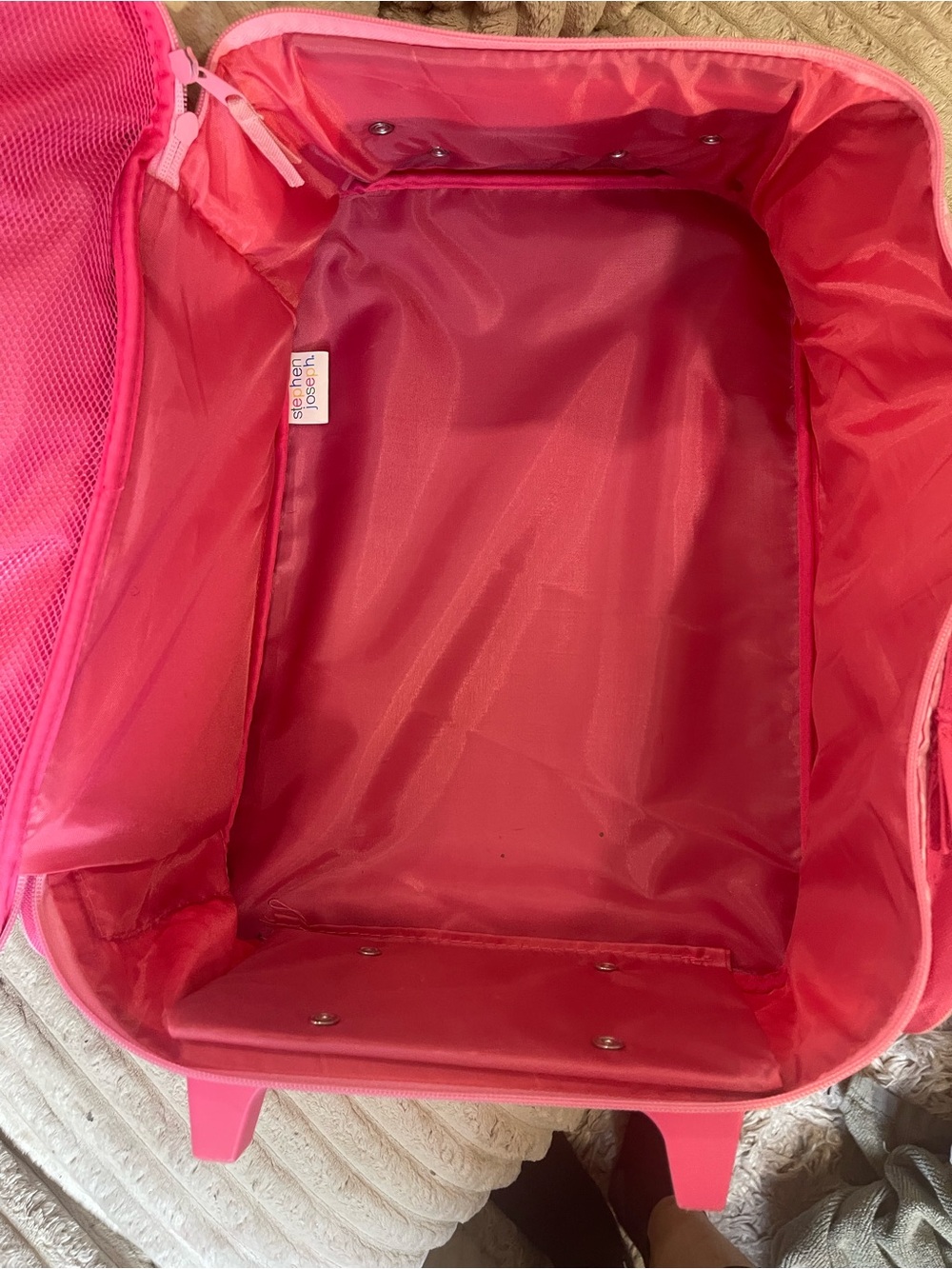 Stephen Joseph Kids Classic Rolling Luggage Bag Pink Unicorn Travel - Picture 11 of 11